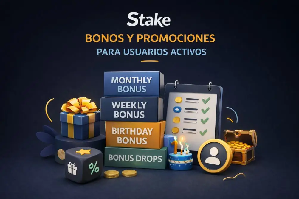 Bonos y promociones de Stake para usuarios activos