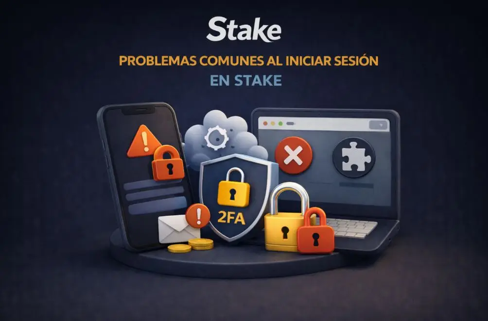Problemas comunes al iniciar sesión en Stake