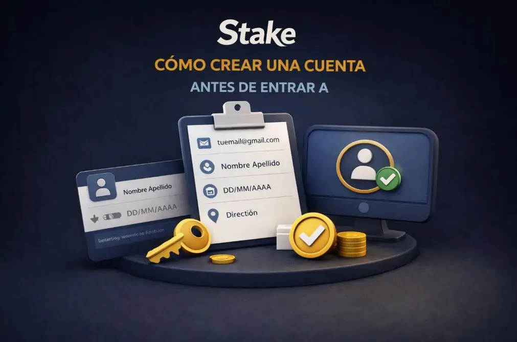Cómo crear una cuenta antes de entrar a Stake